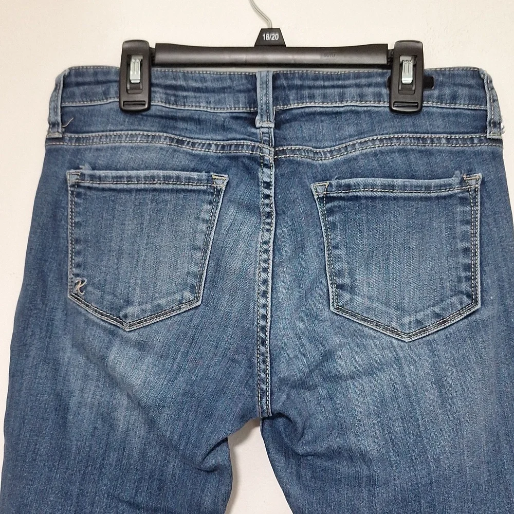 Kut from the Kloth Blue Skinny Jeans Distressed